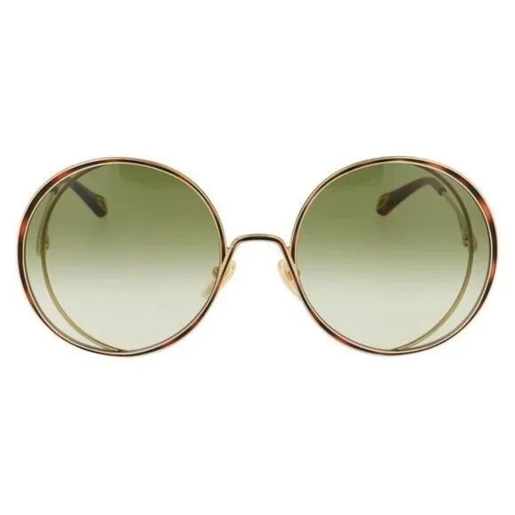 New Authentic Chloé CH 0037S 2343J3 - GOLD/ GREEN GRADIENT Round Sunglasses Chloe CH0326S Sunglasses | Select Eyewear main image 3
